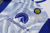 24-25 INT White Training Short Suit (条纹)