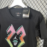 T122 Jordan Black High Quality Casual T-Shirt