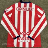 24-25 Chivas Home Long Sleeve Soccer Jersey (长袖)