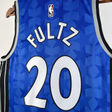 23-24 Magic FULTZ #20 Dark Blue Top Quality Hot Pressing NBA Jersey (Retro Logo)(V领)