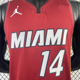 22-23 HEAT HERRO #14 Red Top Quality Hot Pressing NBA Jersey (Trapeze Edition) 飞人版