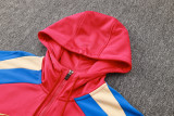 24-25 BAR Red Hoodie Half Pull Tracksuit #F555半拉连帽