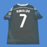 2014-2015 RMA Away Black Long Sleeve Retro Soccer Jersey (长袖)