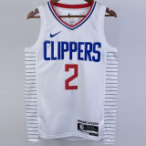 22-23 Clippers LEONARD #2 White Top Quality Hot Pressing NBA Jersey