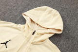 24-25 PSG Jordan Khaki Hoodie Jacket Tracksuit #F563