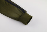 24-25 Napoli Army green Hoodie Jacket Tracksuit #01