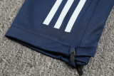 2024 AD Navy blue Kids Half Pull Tracksuit (童装)(半拉链)