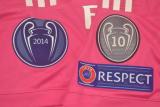 2014-2015 RMA Away Pink Retro Soccer Jersey