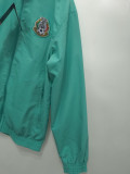 24-25 Mexico Lake blue & Green Double Sided Windbreaker (双面风衣)