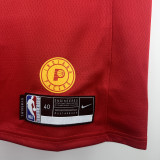 2018-19 Indiana Pacers HALIBURTON #0 Red Retro Top Quality Hot Pressing NBA Jersey