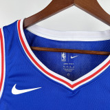 22-23 76ERS GEORGE #8 Blue Top Quality Hot Pressing NBA Jersey (V领）