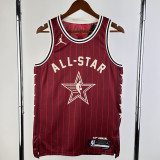 23-24 ALL-STAR JAMES #23 Red Top Quality Hot Pressing NBA Jersey