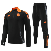 24-25 Colombia Black Half Pull Tracksuit (半拉链)