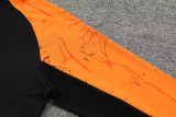 2024 JOM Black Half Pull Tracksuit #809(半拉链)