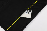 24-25 Dortmund Black Hoodie Jacket Tracksuit #02
