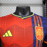 24-25 Spain Red Special Edition Player Version Soccer Jersey
