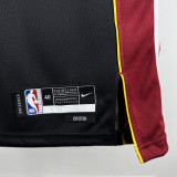 22-23 HEAT JAQUEZ JR. #11 Black Top Quality Hot Pressing NBA Jersey (V领）