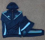 24-25 ARS Royal blue Hoodie Half Pull Tracksuit #F607半拉连帽