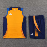 2024 AD Orange Tank top and shorts suit