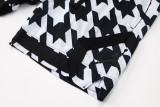 C2446 Jordan Black White Casual Short Pants