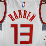 2019-20 ROCKETS HARDEN #13 White City Edition Top Quality Hot Pressing NBA Jersey