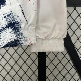 2024 PSG White & Beige Double Sided Windbreaker (双面风衣)