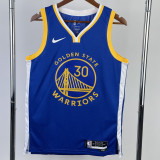 22-23 WARRIORS CURRY #30 Blue Top Quality Hot Pressing NBA Jersey (V领)