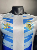 24-25 Argentina White Blue Special Edition Player Version Soccer Jersey