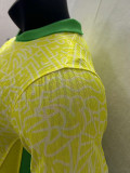 24-25 Brazil Home Long Sleeve Player Version Soccer Jersey (长袖球员)
