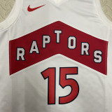 22-23 Raptors CARTER #15 White Top Quality Hot Pressing NBA Jersey