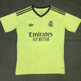 24-25 RMA Yellow Goalkeeper Fans Soccer Jersey
