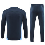 24-25 Man City Royal blue Half Pull Tracksuit (半拉链)