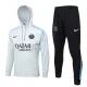 24-25 PSG Light gray Hoodie Half Pull Tracksuit #F585半拉连帽