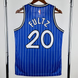 2018-2019 Magic FULTZ #20 Blue Retro Top Quality Hot Pressing NBA Jersey (条纹)