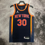 22-23 KNICKS RANDLE #30 Black Top Quality Hot Pressing NBA Jersey (Trapeze Edition) 飞人版