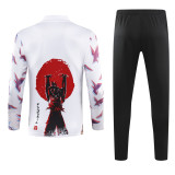 24-25 Japan White Half Pull Tracksuit (半拉链)(悟空)