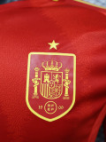 24-25 Spain Home Long Sleeve Player Version Soccer Jersey (长袖球员)