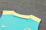24-25 Club America Light green Tank top and shorts suit