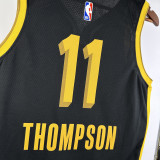23-24 WARRIORS THOMPSON #11 Black City Edition Top Quality Hot Pressing NBA Jersey (V领)