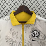 24-25 Club America Yellow & khaki Double Sided Windbreaker (双面风衣)