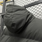 24-25 MF3 NK Black Hooded Cotton Coat #棉衣