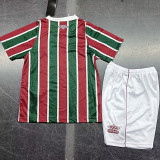 24-25 Fluminense Home Kids Soccer Jersey