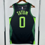 24-25 CELTICS TATUM #0 Black City Edition Top Quality Hot Pressing NBA Jersey