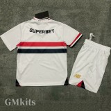 25-26 Sao Paulo Home Kids Soccer Jersey