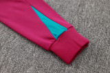 24-25 PSG Jujube red Hoodie Half Pull Tracksuit #F598半拉连帽