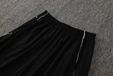 2025 AD Black Half Pull Tracksuit (半拉链)