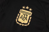 24-25 Argentina Black Half Pull Tracksuit (半拉链)