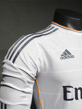 2013-2014 RMA Home Player Version 长袖球员 Long Sleeve Retro Soccer Jersey