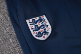 24-25 England Royal blue Half Pull Tracksuit (半拉链)