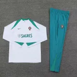 24-25 Portugal White Half Pull Tracksuit (半拉链)